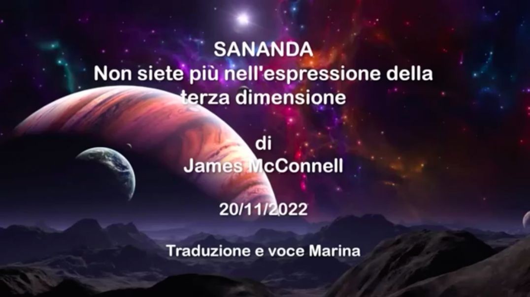 ⁣SANANDA - Non siete più nell'espressione della terza dimensione, di James McConnell