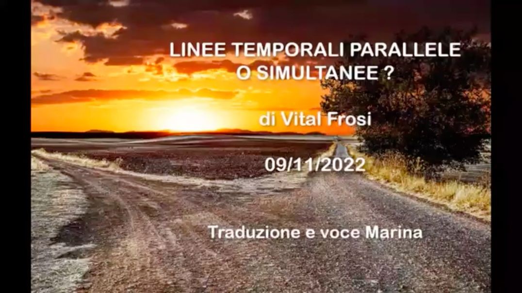 ⁣LINEE TEMPORALI PARALLELLE O SIMULTANEE , di Vital Frosi