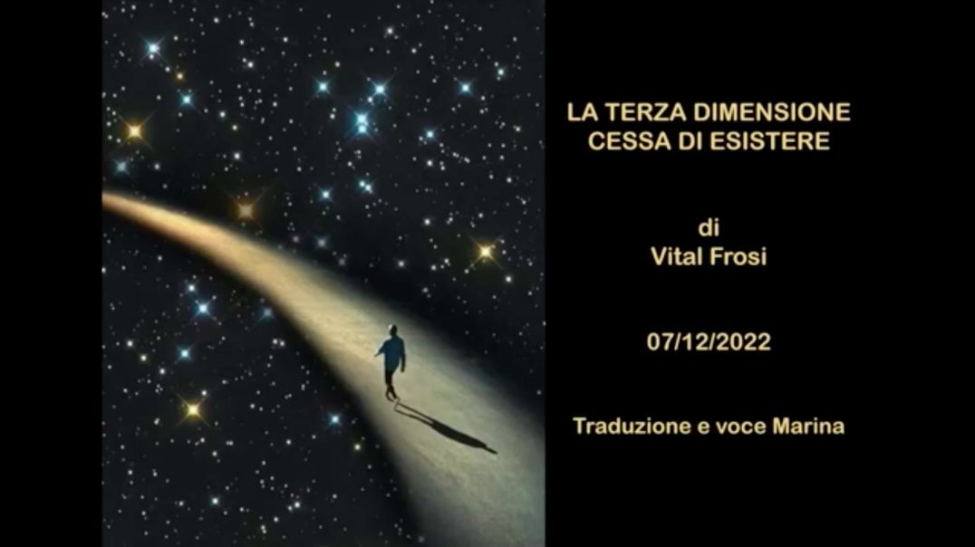 LA TERZA DIMENSIONE CESSA DI ESISTERE, di Vital Frosi