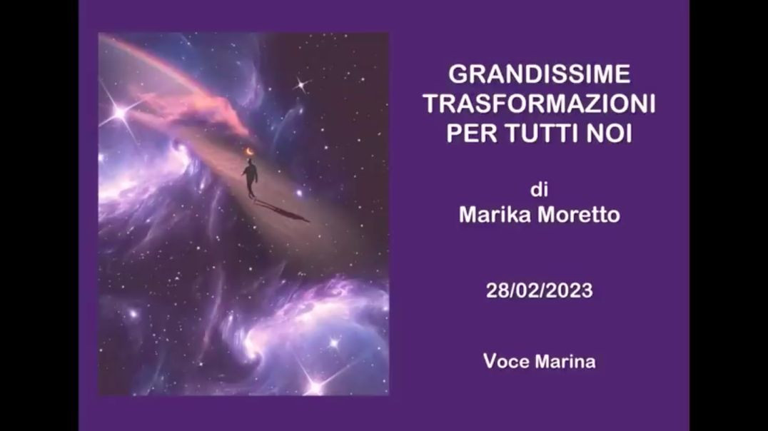 ⁣MARIKA MORETTO: GRANDI TRASFORMAZIONI PER TUTTI NOI