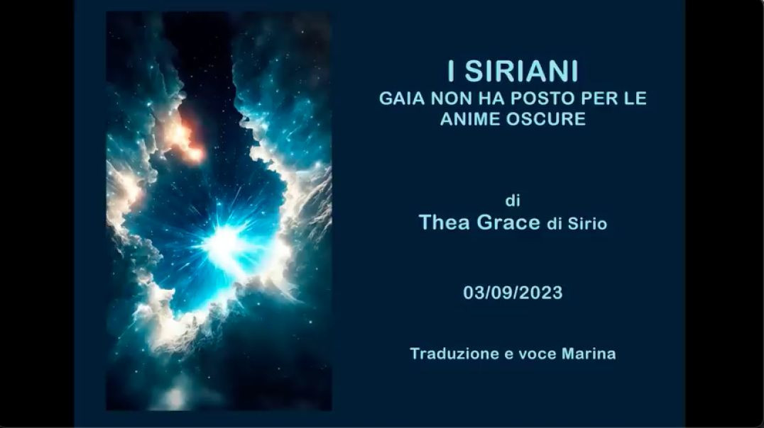 I SIRIANI - Gaia non ha posto per le Anime Oscure, di Thea Grace di Sirio
