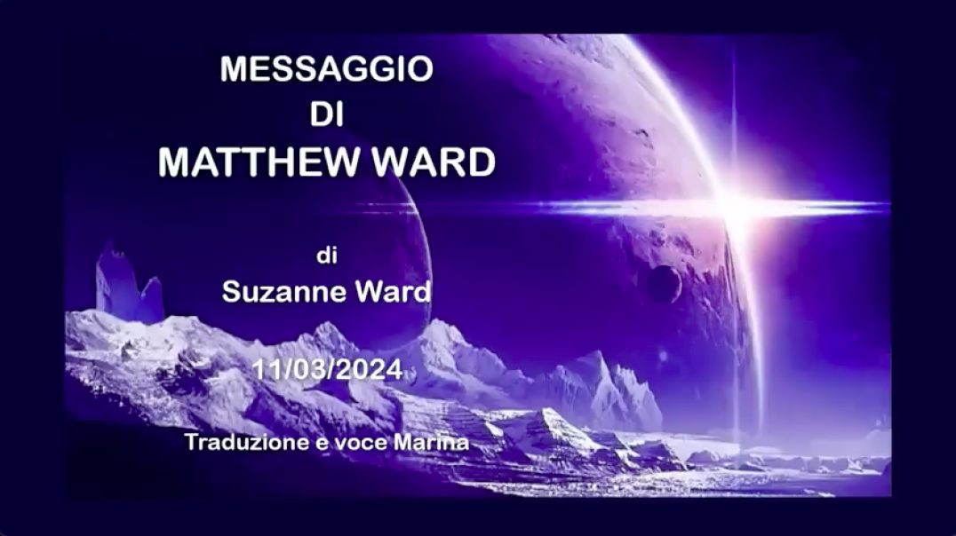 Messaggio di Matthew Ward:  Suzanne Ward