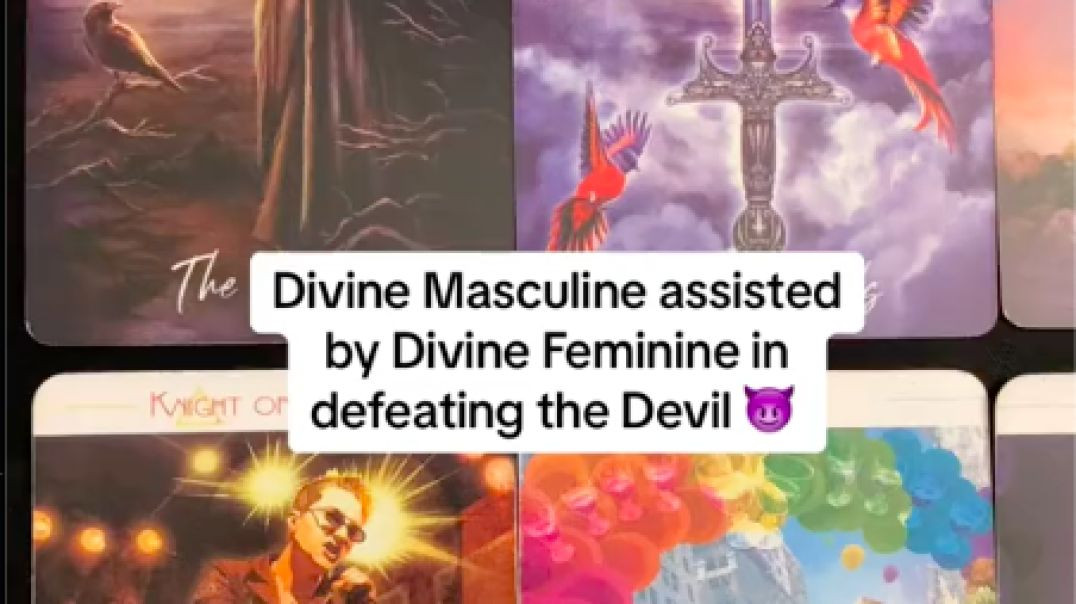 ⁣Divine Masculine Assisted By Divine feminine In Defeating The Devil