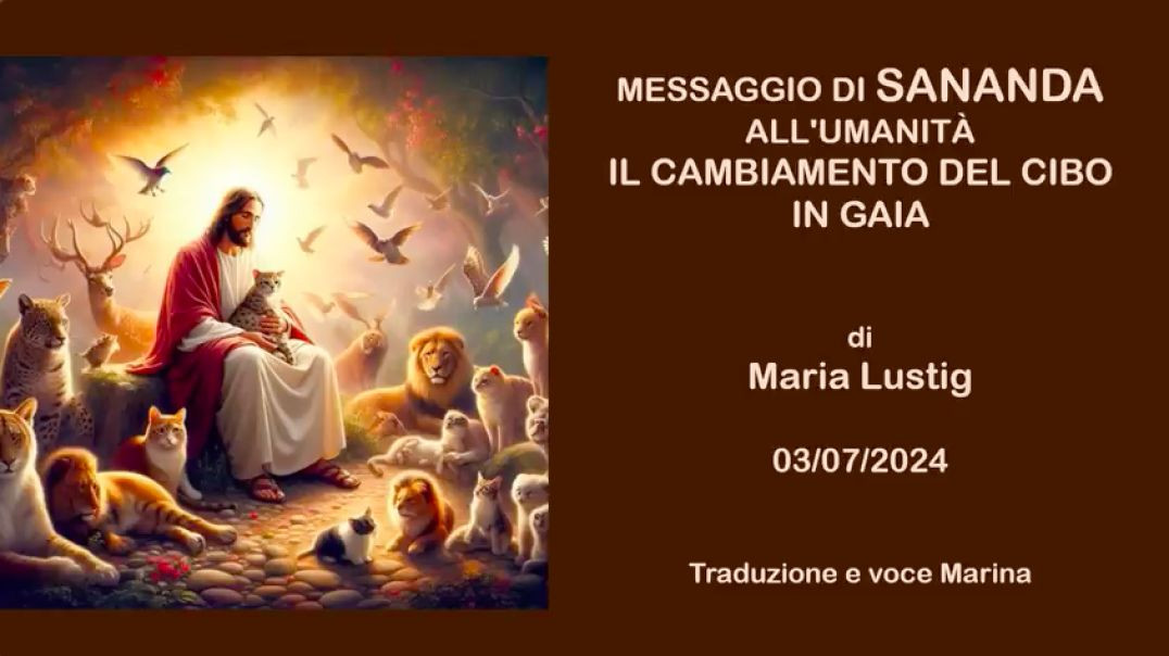 ⁣Messaggio di Sananda all'umanità: Di Maria Lustig