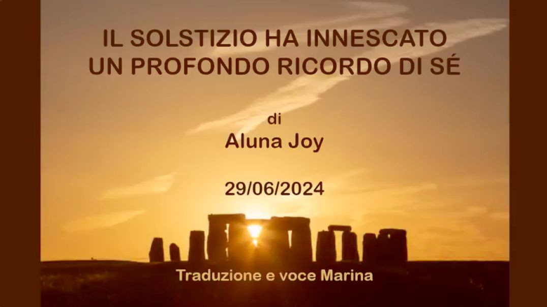 ⁣Il Solstizio ha innescato un Profondo Ricordo:  Di Sé, di Aluna Joy