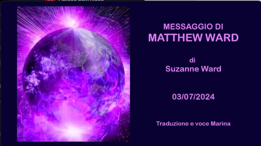 ⁣Messaggio di Matthew Ward: Di Suzanne Ward