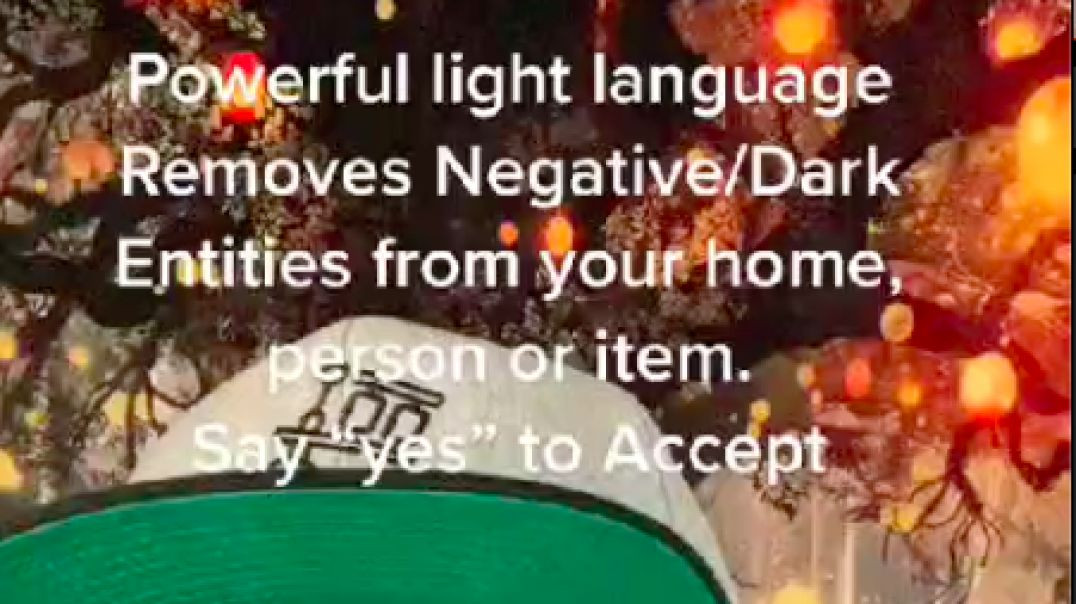 Powerful Light Language Removes Negative/Dark Entities From Your Home, Person or Item