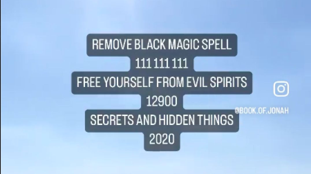 ⁣Remove Black Magic Spell & Free Yourself From Evil Spirits