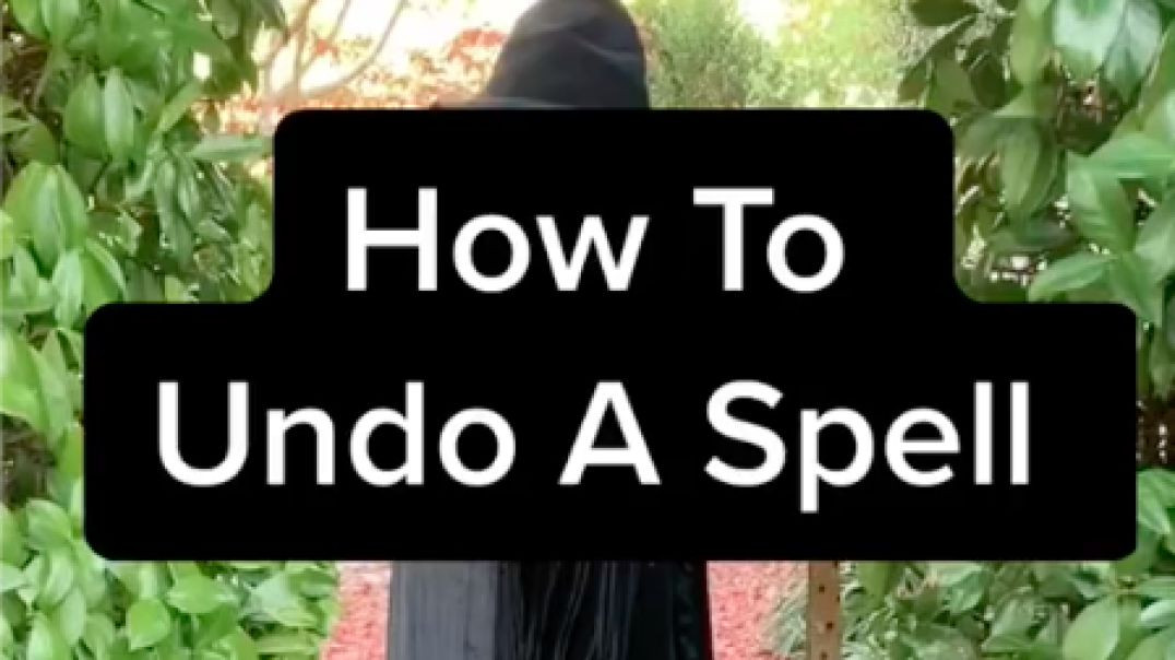 ⁣How To Undo A Spell